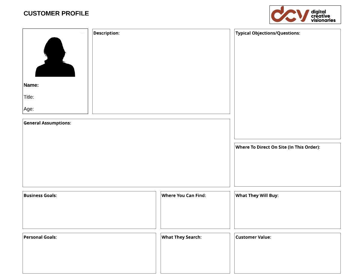 A picture of a customer profile with a silhouette of a person.