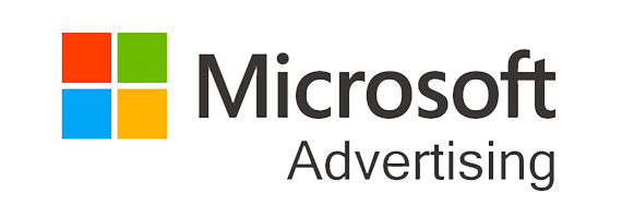 Microsoft Advertising logo with the Microsoft logo and the text 