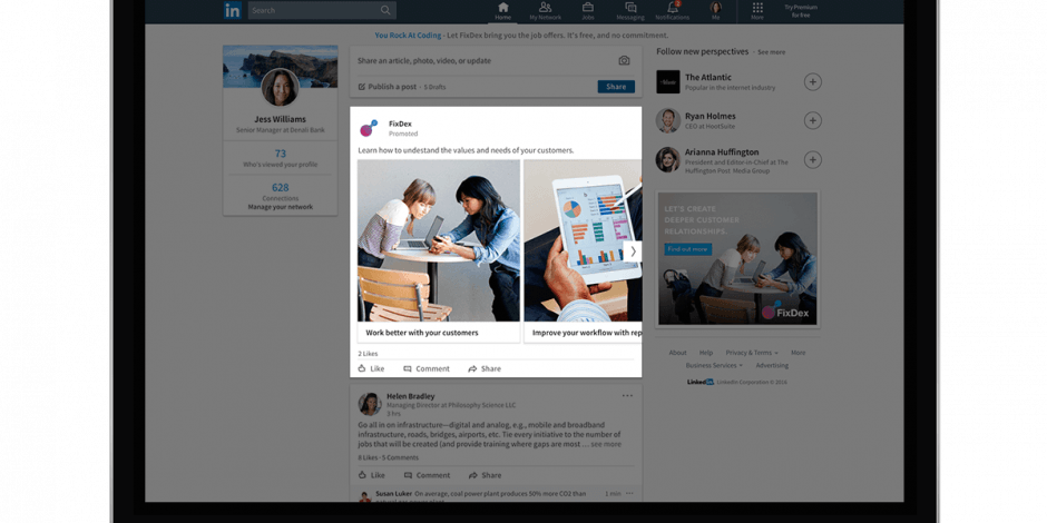 How to make ads on LinkedIn
