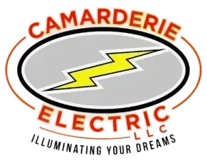 Camarderie Electric LLC logo with yellow lightning bolt and tagline &ldquo;Illuminating Your Dreams&rdquo;