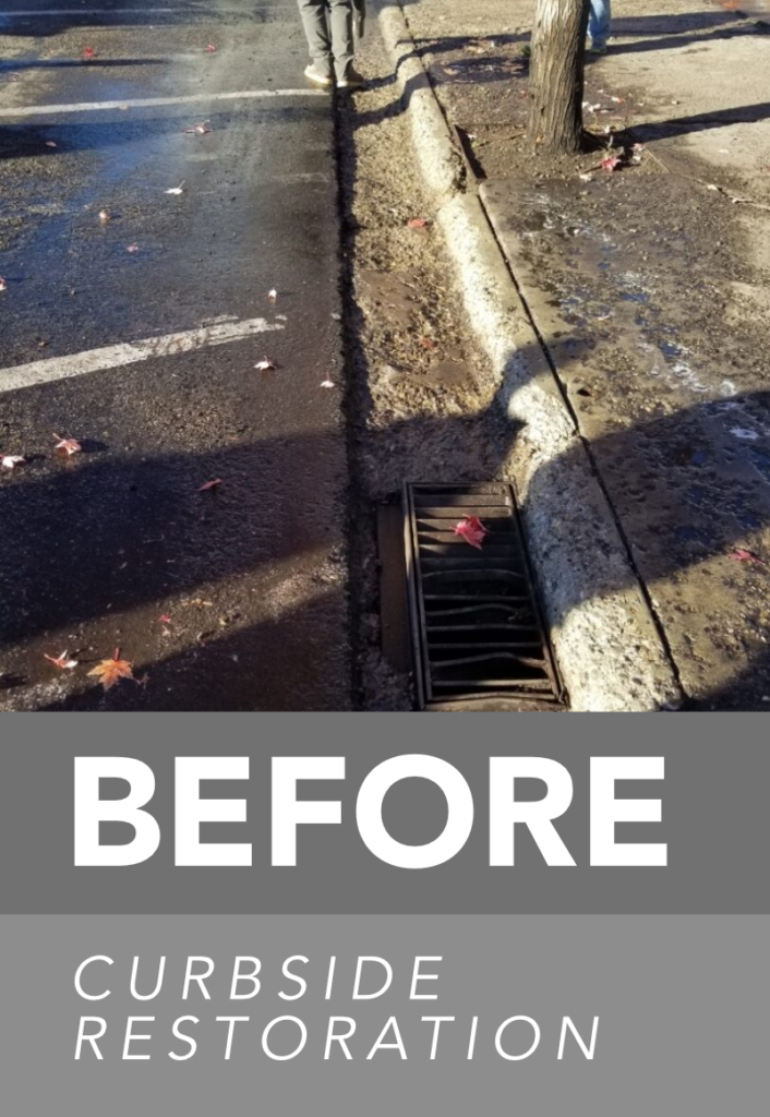 Waypoint Concrete documented curb and storm drain deterioration before concrete repairs in Star, Idaho.