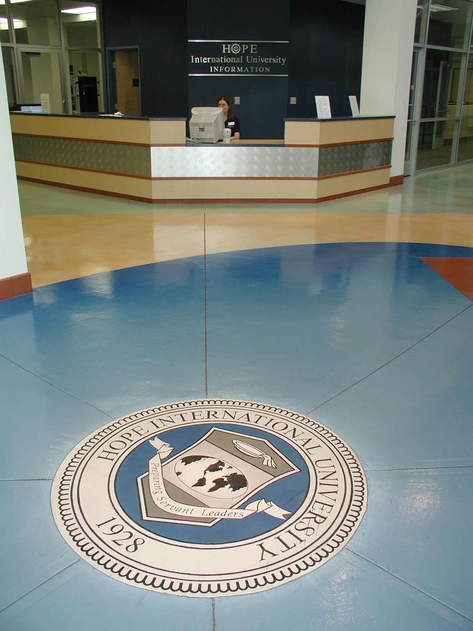 Waypoint Concrete installed a large decorative concrete floor featuring a custom inset design in Weiser, Idaho.