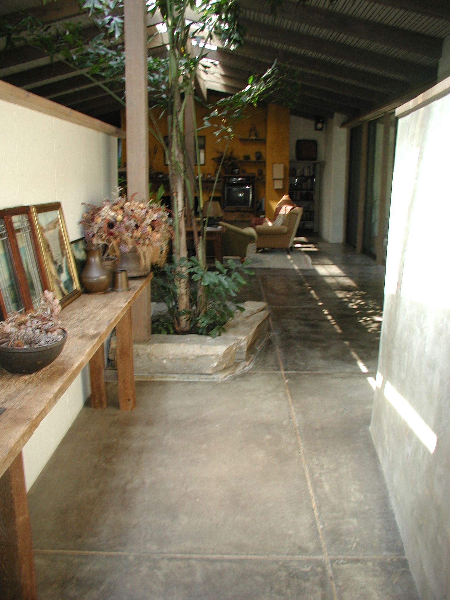 Waypoint Concrete polished a residential hallway floor with natural decorative finish in Boise, Idaho.