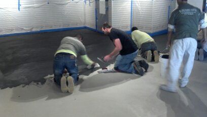 Waypoint Concrete applied epoxy coating to a large commercial concrete slab for durability in Nampa, Idaho.