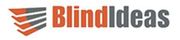 Logo for BlindIdeas with a layered angular design and orange and gray text.