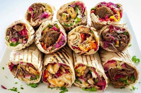 There are many different types of wraps on the plate.