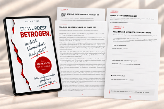 Workbook für Betrogene nach einer Affäre – Du wurdest betrogen