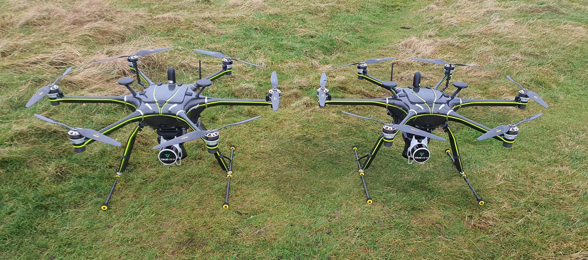 Clogworks Dark Matter drones with TrueView Lidars TV535 from GeoCue