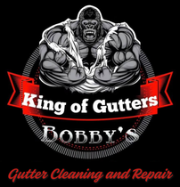 A logo for King of Gutters Bobby 's Gutter Cleaning Installation Repair