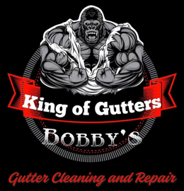 A logo for King of Gutters Bobby 's Gutter Cleaning Installation Repair