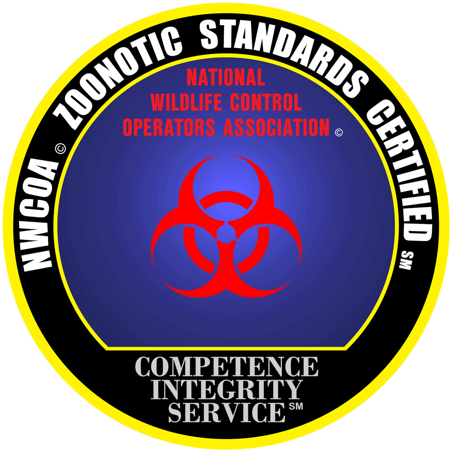 a sticker that says zoonotic standards certified on it