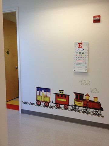 train on wall