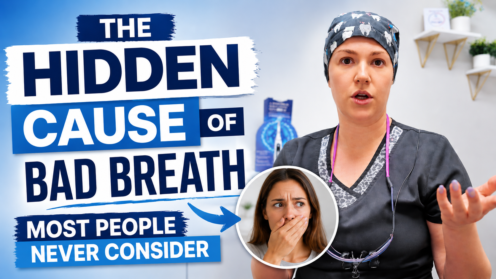 women in scrubs talking about he hidden causes of bad breath