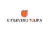 Uitgeverij Tulipa-logo met een oranje tulpicoon boven grijze en oranje tekst.