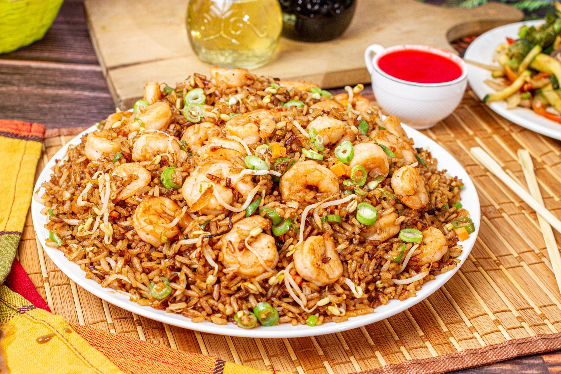 arroz y camarones