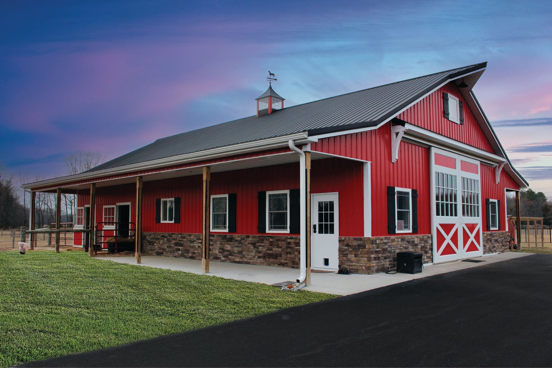 equestrian pole barn