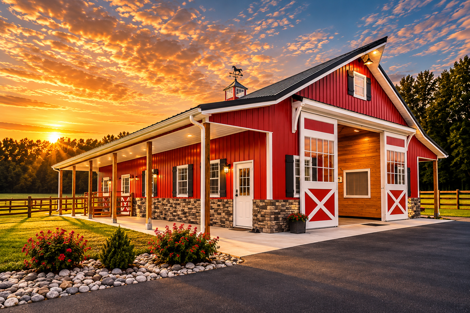 equestrian pole barn