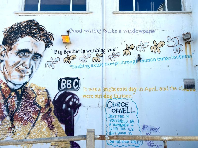 George Orwell on wall