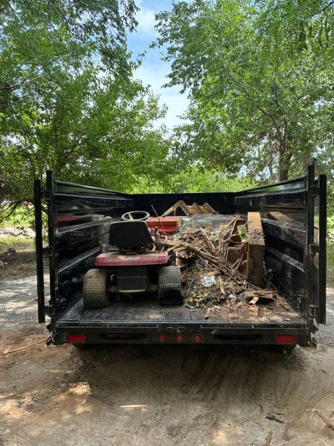 Trailer full of junk