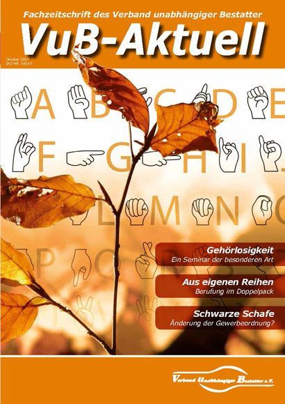 Titelbild VuB-Aktuell 2017 Ausgabe 4 (Fachzeitschrift für Bestatter)