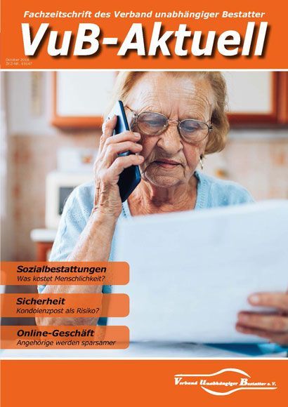 Titelbild VuB-Aktuell 2018 Ausgabe 4 (Fachzeitschrift für Bestatter)