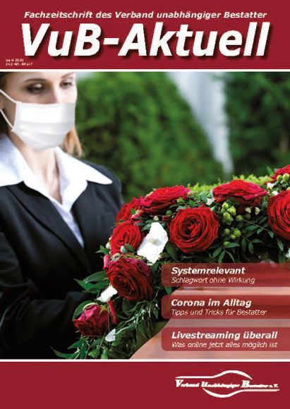 Titelbild VuB-Aktuell 2020 Ausgabe 2 (Fachzeitschrift für Bestatter)