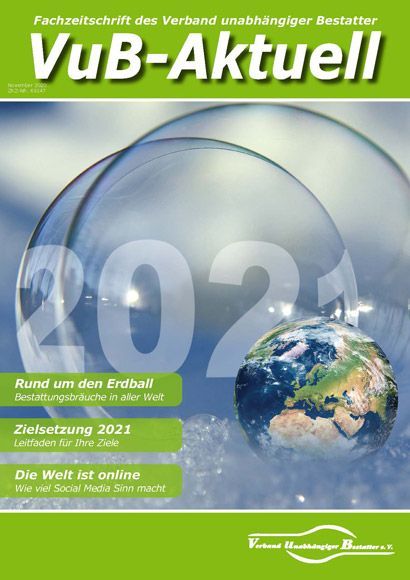 Titelbild VuB-Aktuell 2020 Ausgabe 4 (Fachzeitschrift für Bestatter)