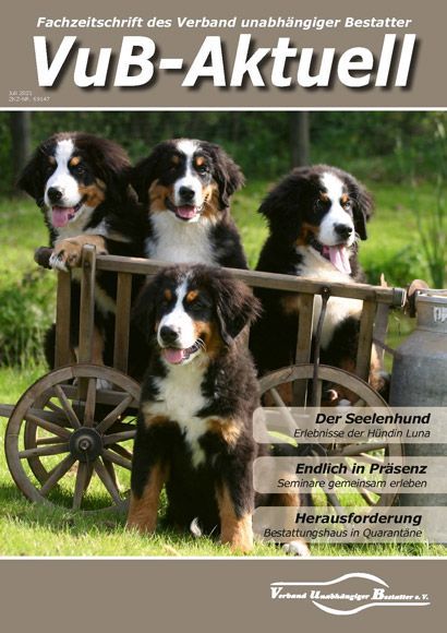 Titelbild VuB-Aktuell 2021 Ausgabe 3 (Fachzeitschrift für Bestatter)