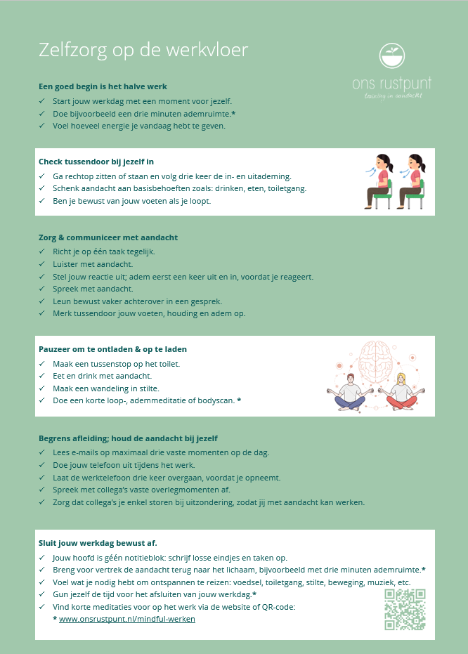Factsheet zelfzorg op de werkvloer