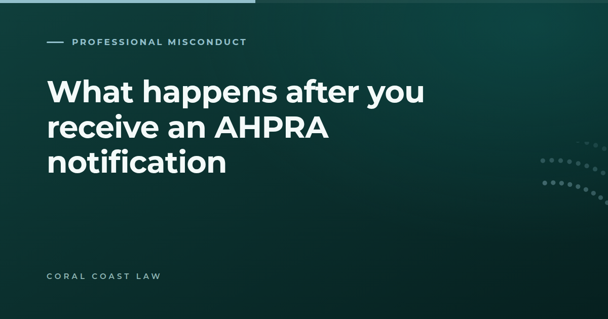 What happens after a notification about a health practitioner is made to AHPRA or the Queensland Health Ombudsman