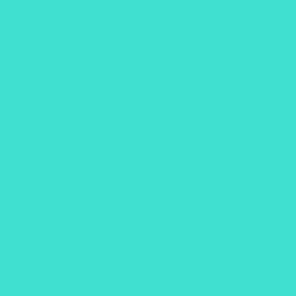 A solid, vibrant teal square.