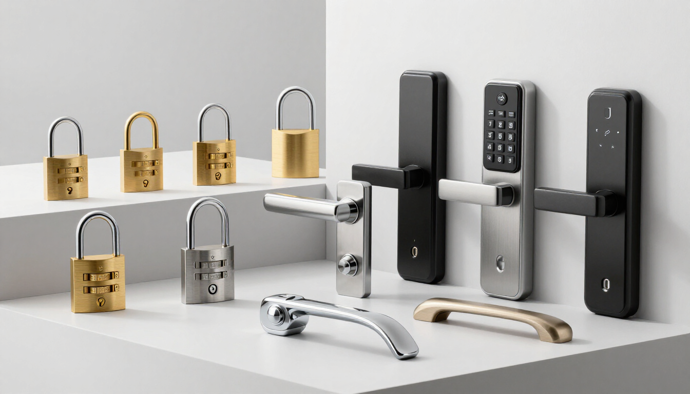 Collection of professional grade locks and security hardware
