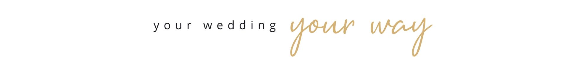 Tagline reading “your modeling your way” in gray and gold text on a white background