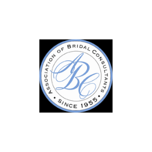 Association of Bridal Consultants logo with blue “ABC” monogram and “Since 1955” text