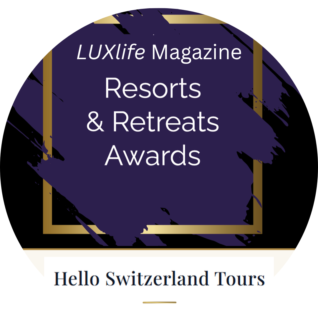 Hello Switerland Tours'award for Resorts and Retreats Awards 2026
Best Private Rail Tour Provider 2026 – Switzerland