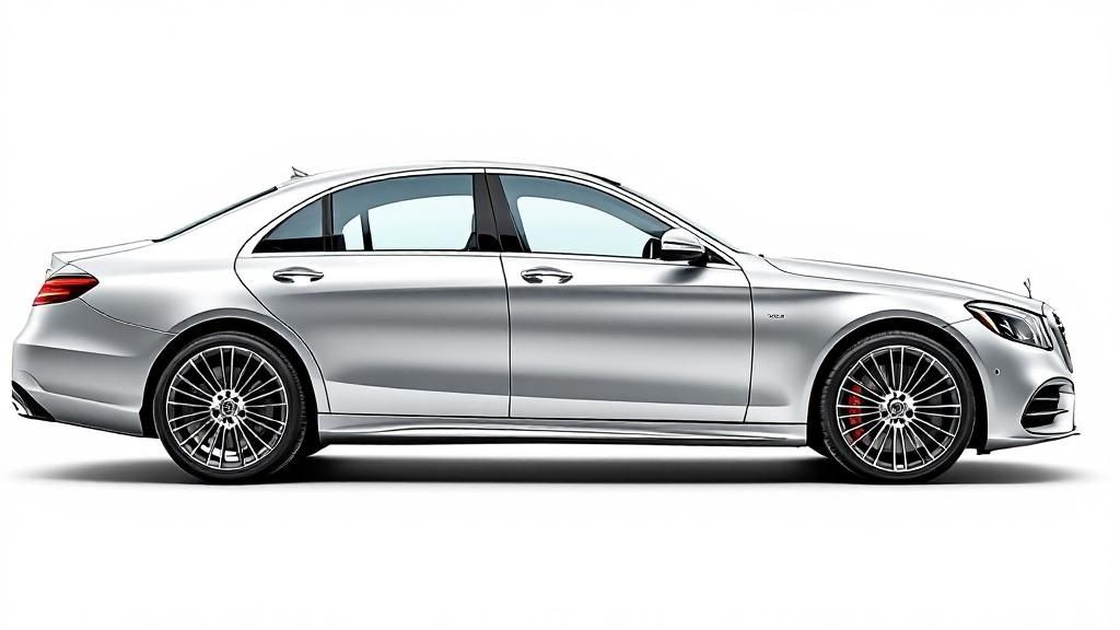 A Sedan with tint applied.