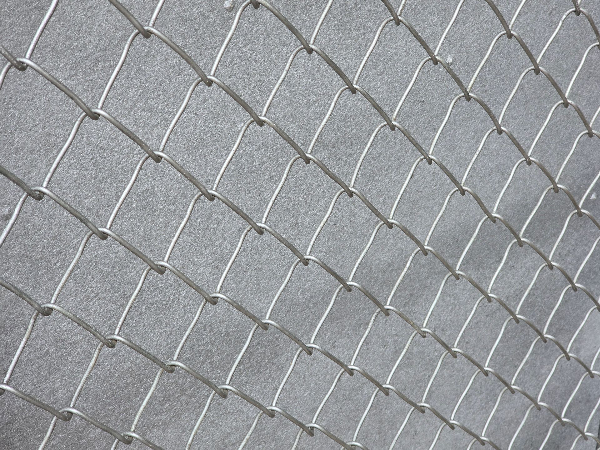 Residential galvanized chain link fence installation in Tampa, FL