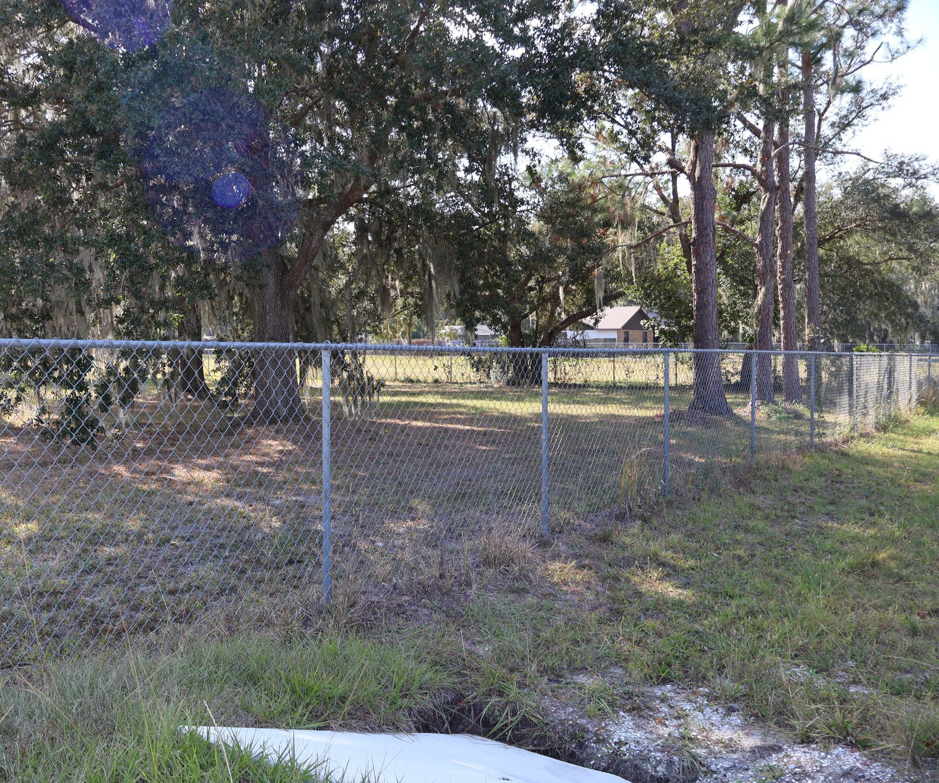 Residential chain link gate installation in Tampa, FL