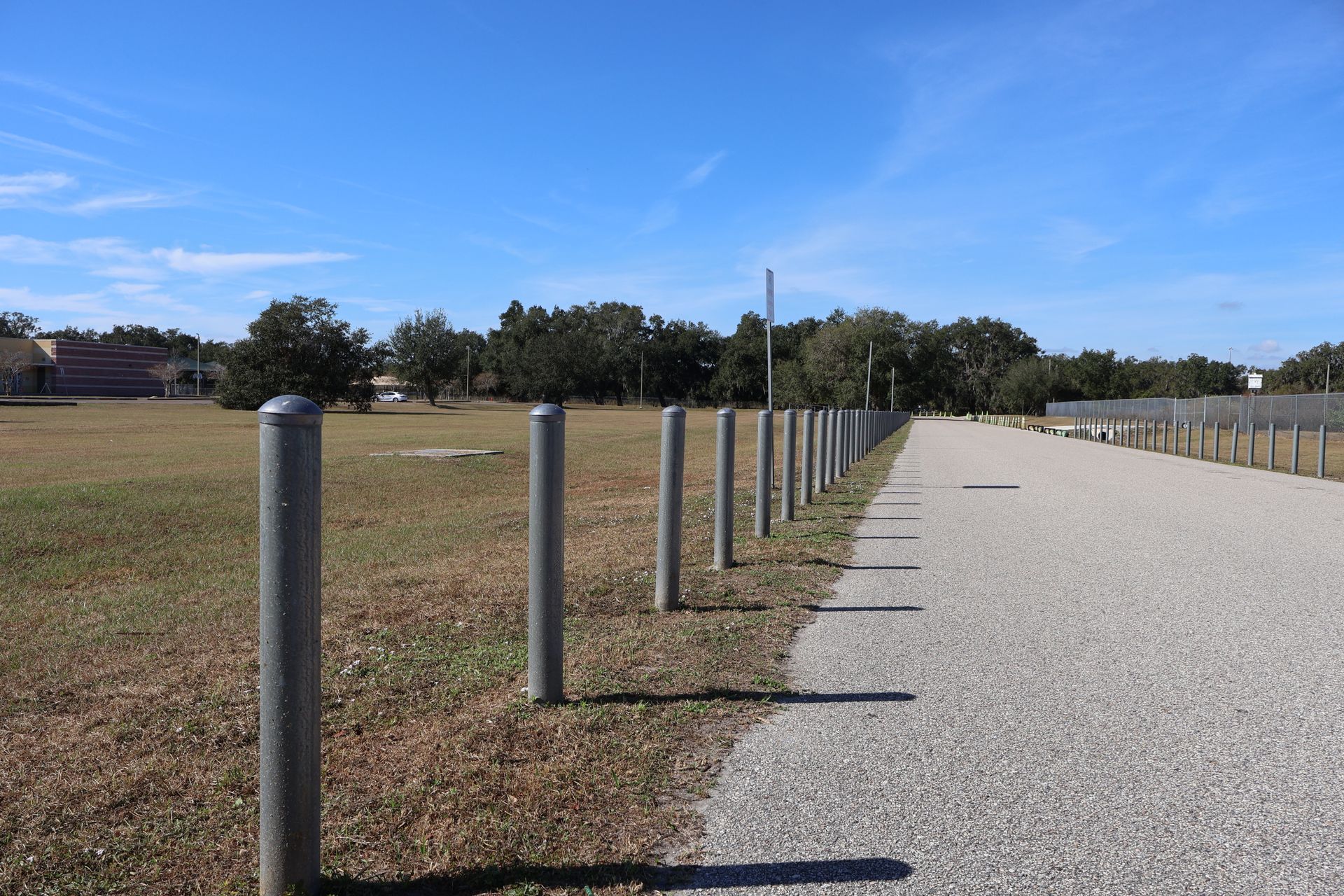 Commercial aluminum bollards installation in Tampa, FL