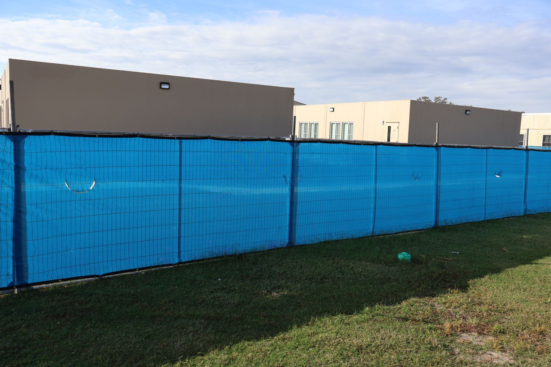 Commercial temporary fence installation in Tampa, FL