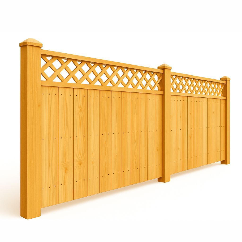 Wood decorative fence by McConnie Fence