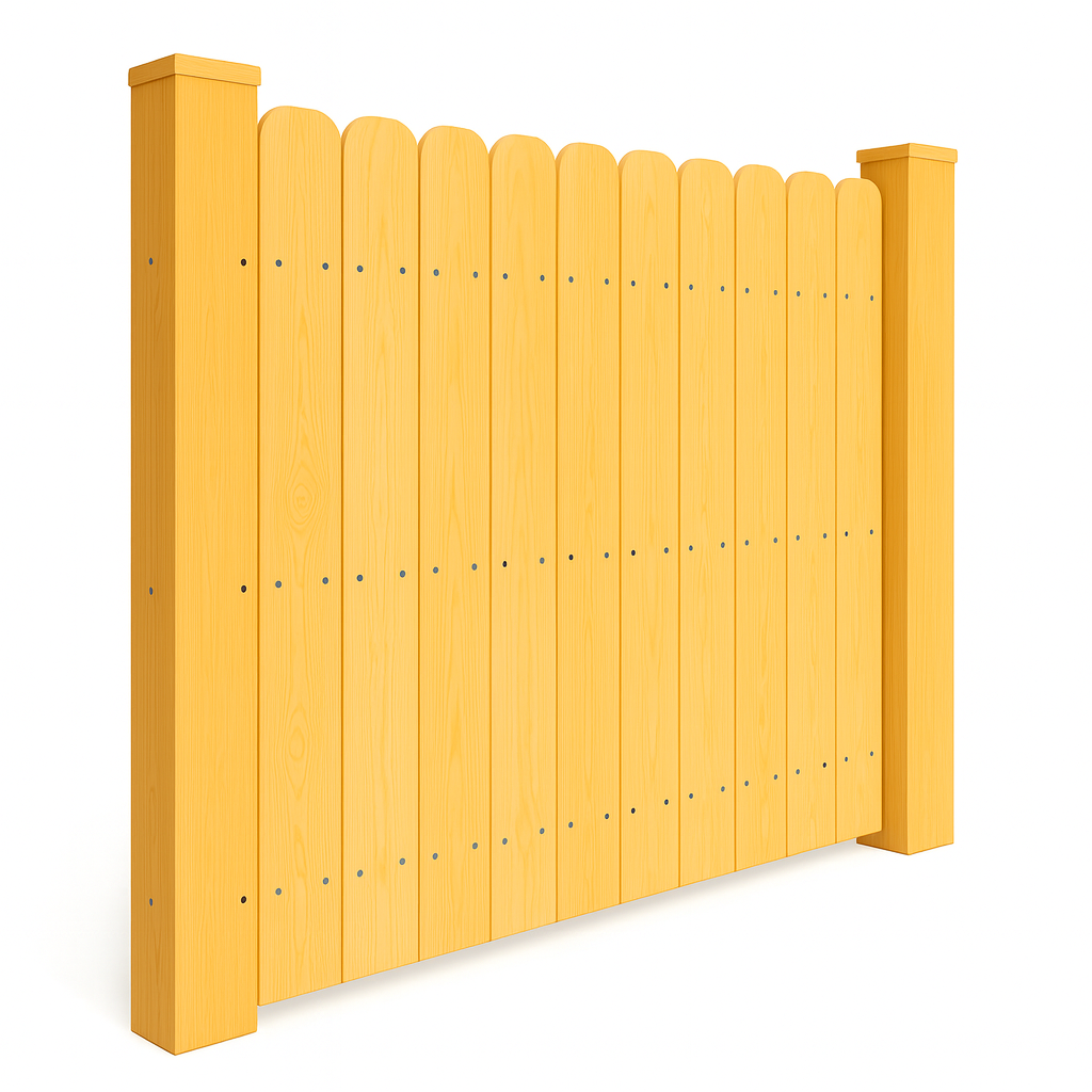 Wood privacy fence by McConnie Fence
