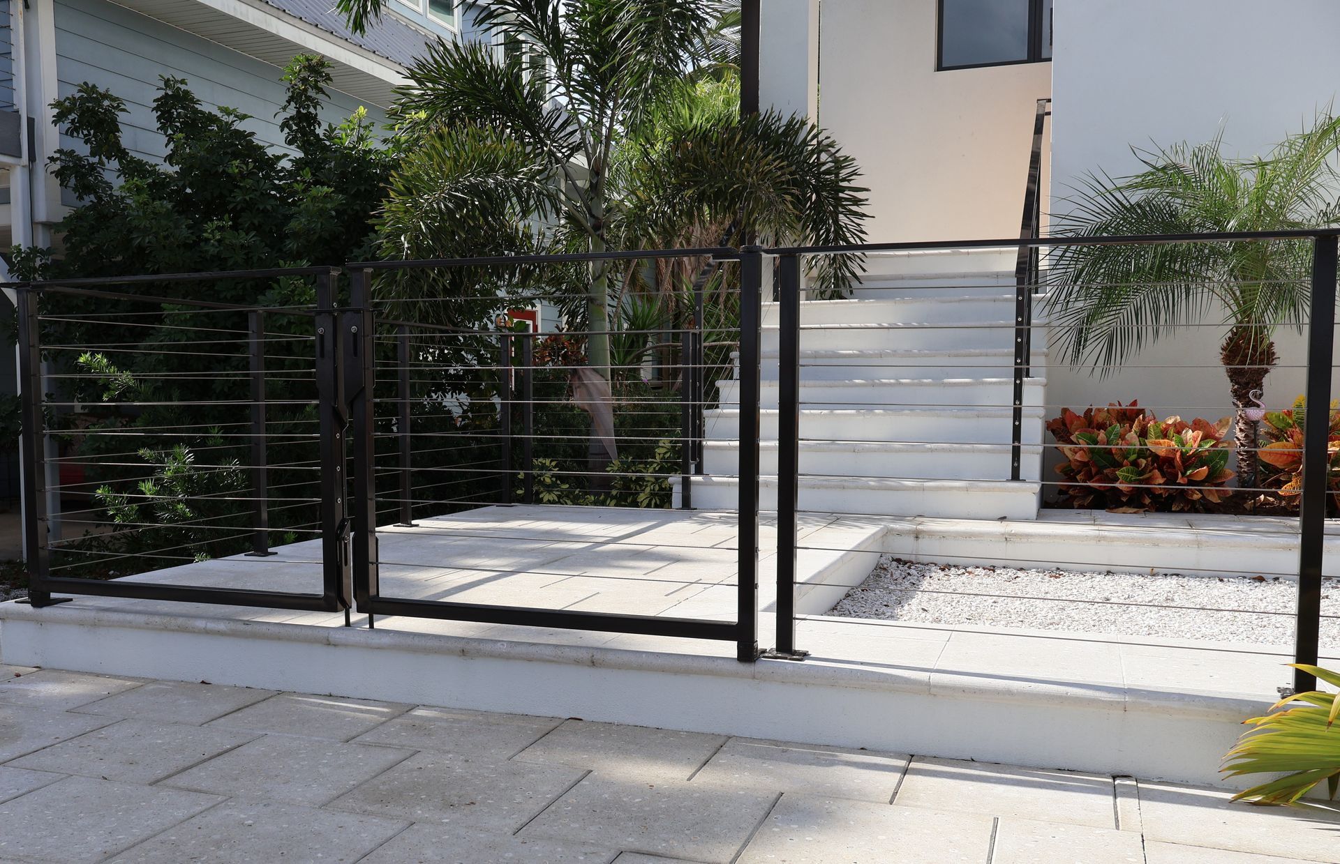 Residential ornamental fence installation in Brandon, FL