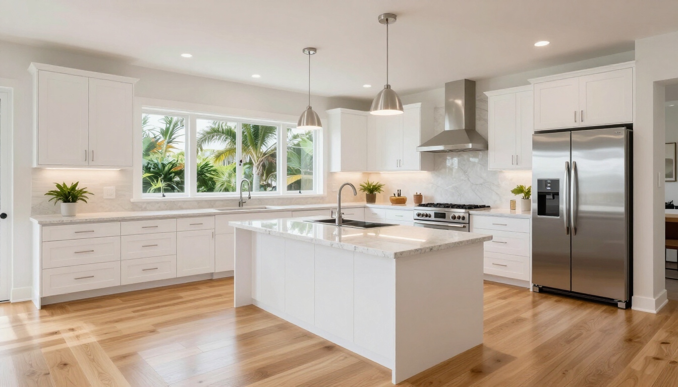 Modern new construction home interior