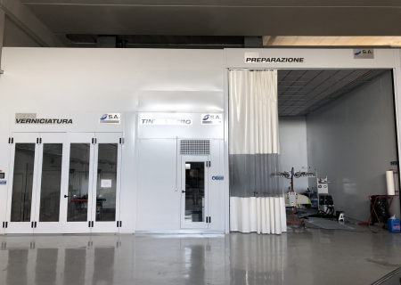 cabina di preparazione auto