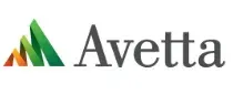 Avetta logo with green, yellow, and orange triangular mark beside black text
