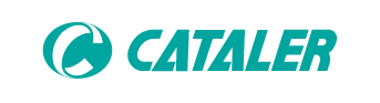 CATALER teal logo with circular icon on a white background