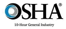 OSHA logo with “10-Hour General Industry” text below
