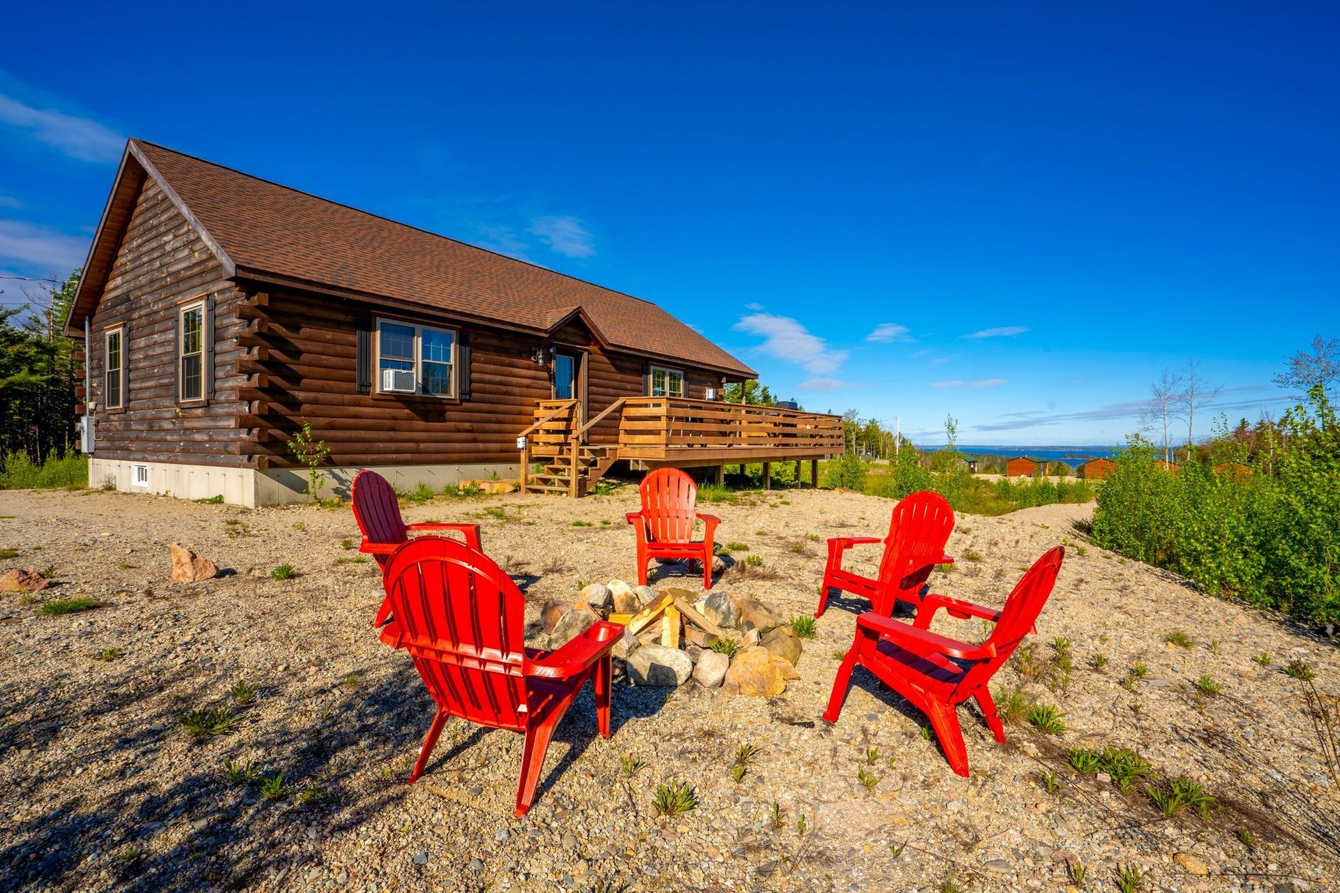Stay at this rustic cabin overlooking stunning views of Frenchman Bay on the Schoodic Peninsula.