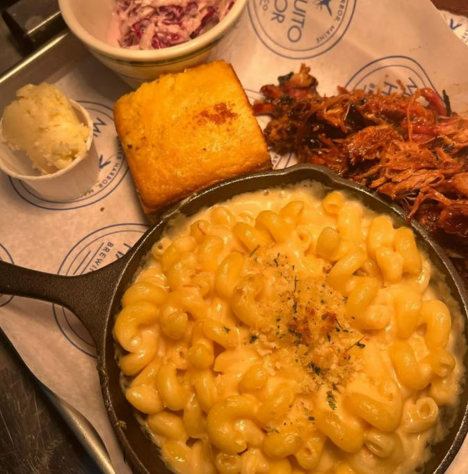 Food at Musquito Brewing Company in Winter Harbor minutes from the Bluff House Inn.